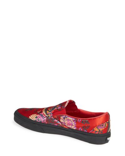 red silk vans
