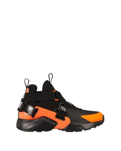 Nike Rubber Air Huarache City Utility Sneaker in Black | Lyst