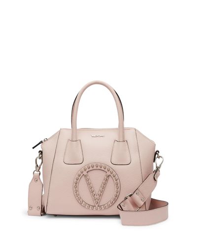 valentino by mario valentino minimi studded leather satchel