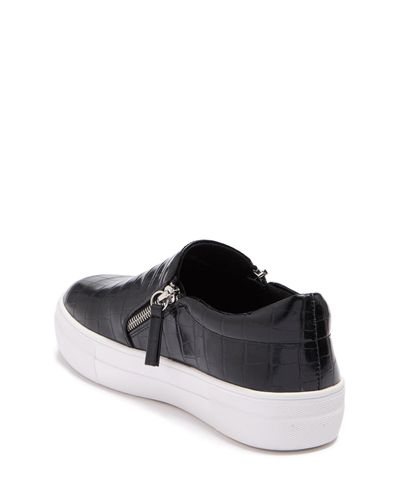 steve madden glaammar zip platform sneaker