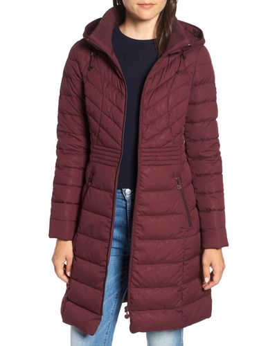 stretch quilted walker coat bernardo