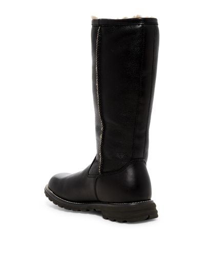 UGG Leather Brooks Tall Boot in Black - Lyst