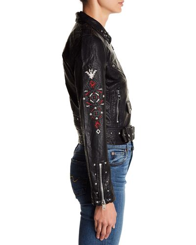 vigoss studded leather jacket