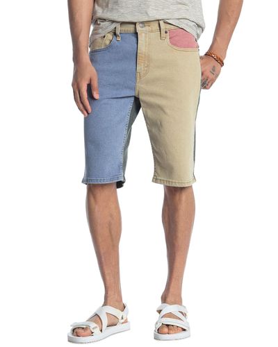 Levi's Denim 502 Colorblock Rolled Hem Shorts for Men | Lyst