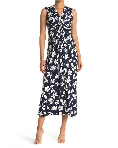 eliza j twist front maxi dress