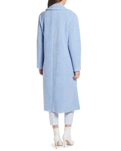 something navy fur coat