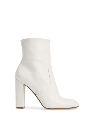 white booties steve madden