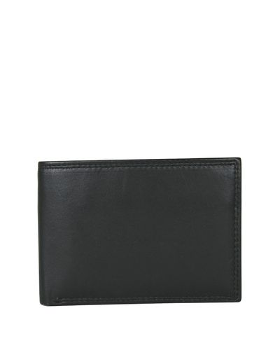 Buxton Leather Emblem Double Id Billfold Wallet in Black for Men - Lyst