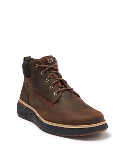 Timberland Leather Cross Mark Gtx Waterproof Chukka Boot in Brown for Men |  Lyst