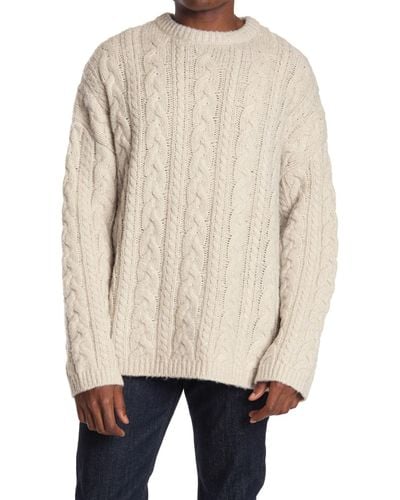 mens white pullover sweater