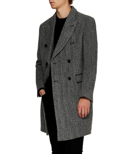topman double breasted coat