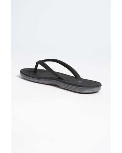 Nike Solarsoft Thong Sandal in Black - Lyst
