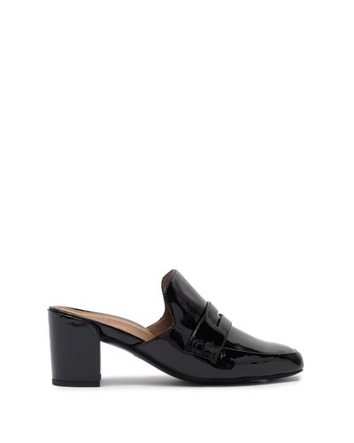Vionic Annabel Patent Loafer Mule in Black - Lyst