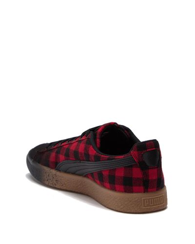 puma clyde plaid