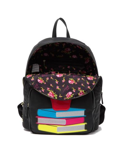 betsey johnson apple backpack