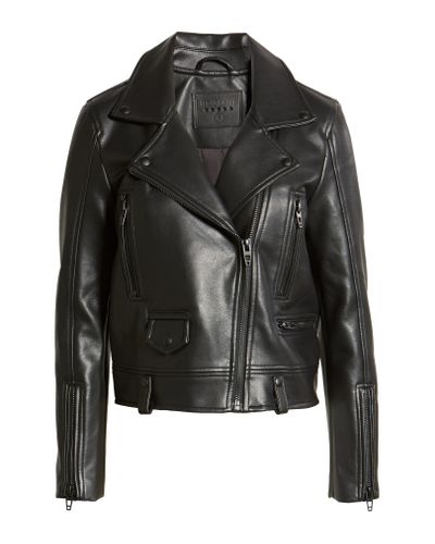 Blank NYC Basic Faux Leather Moto Jacket in Black - Lyst