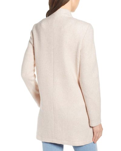 Vero Moda Katrine Brushed Fleece Jacket – in Natural - Lyst