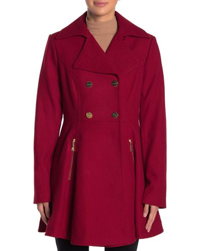 fit flare wool coat