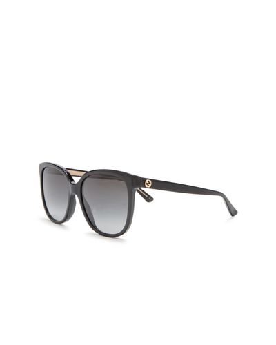 gucci 55mm oversized square sunglasses