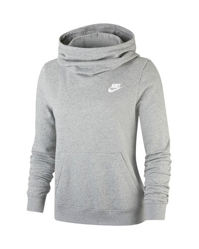 black nike cowl neck hoodie