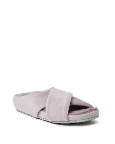 Dearfoams maeve velour slide Clearance
