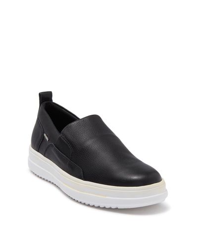 Geox Leather Tayrvin 6 Slip-on Sneaker in Black for Men - Lyst