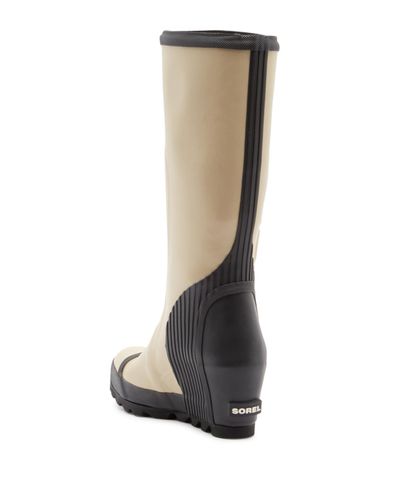 sorel joan tall wedge rain boots