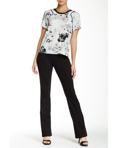 drawstring straight leg pants