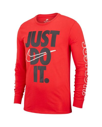 just do it long sleeve t shirt