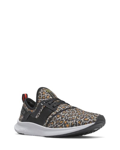 New Balance Gsv 1 Leopard Print Sneaker in Black - Lyst