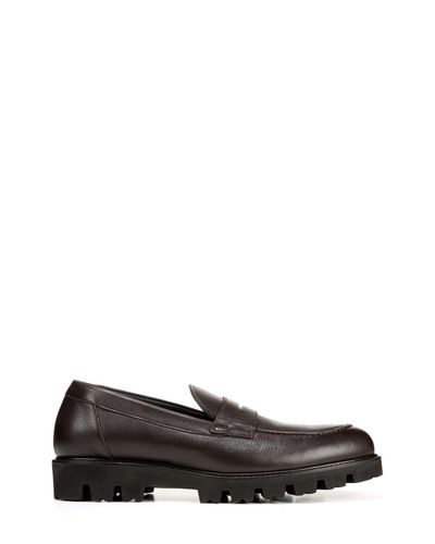 vince comrade leather penny loafer
