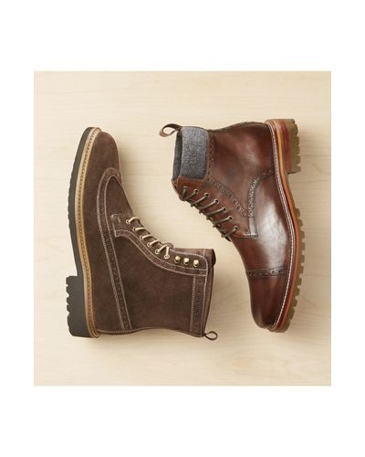 karnes brogue cap toe boot