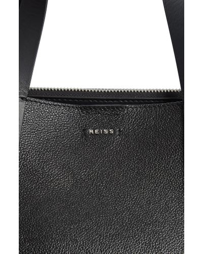 reiss swaby leather tote
