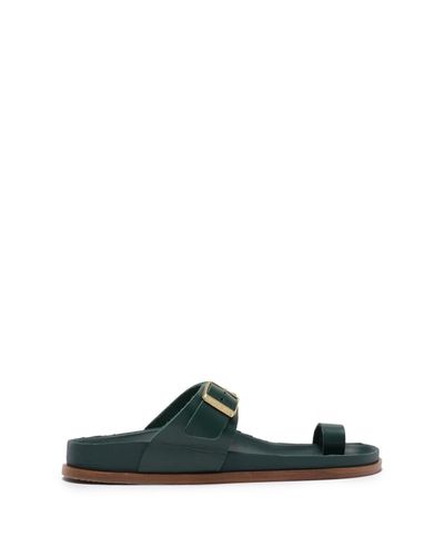 Birkenstock Ciney Leather Sandal - Discontinued in Green | Lyst