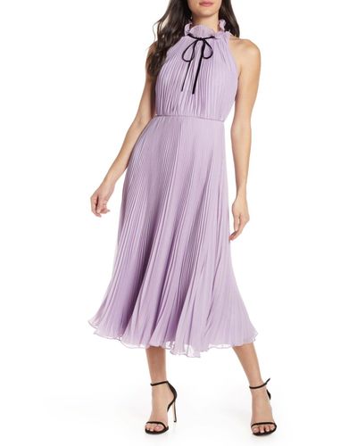 jill jill stuart blue pleated gown