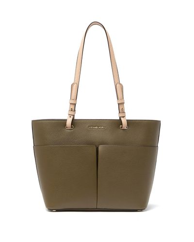 MICHAEL Michael Kors Bedford Leather Pocket Tote | Lyst