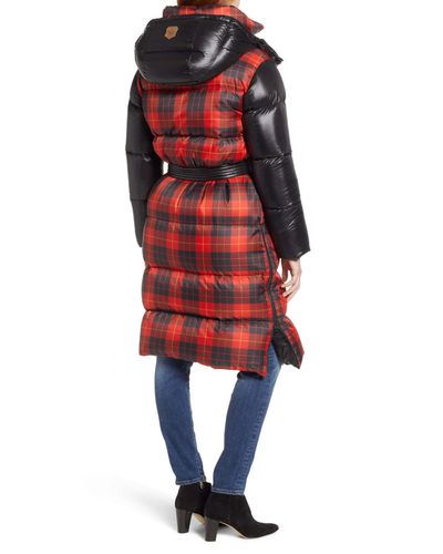 mackage plaid puffer