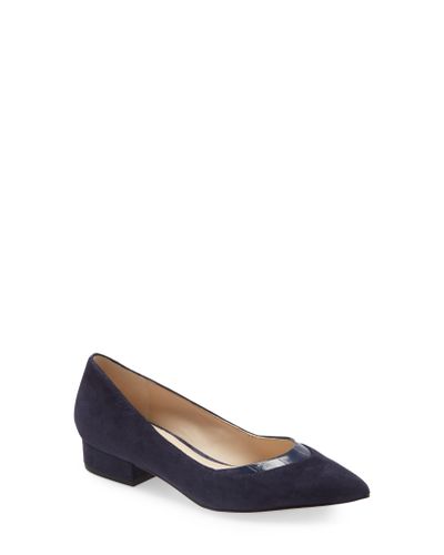 cole haan vail pointed toe skimmer flat