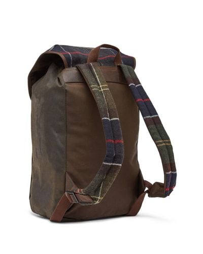 barbour wax leather backpack