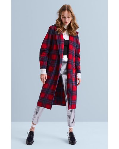 max studio plaid coat