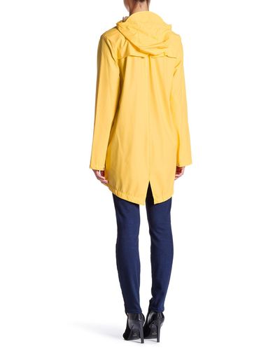 yellow rubber raincoat