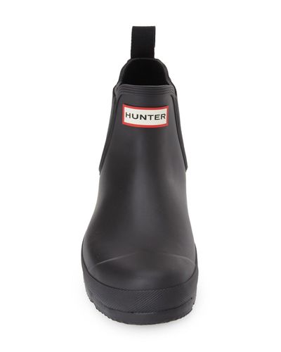 hunter chelsea rain boots men