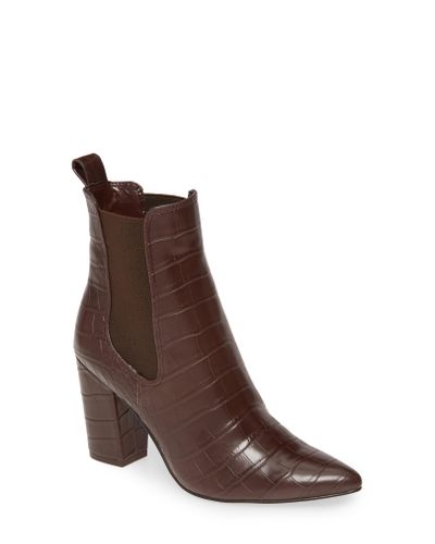 subtle snake embossed chelsea boot