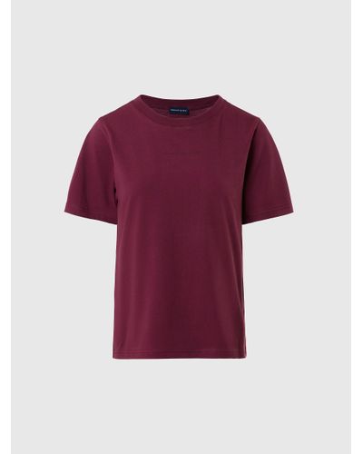 North Sails T-shirt slim fit con logo - Rosso
