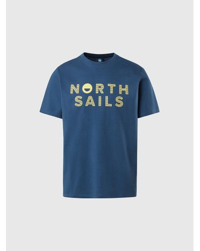 North Sails Camiseta con logotipo estampado - Azul