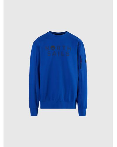 North Sails Sweat-shirt en interlock - Bleu