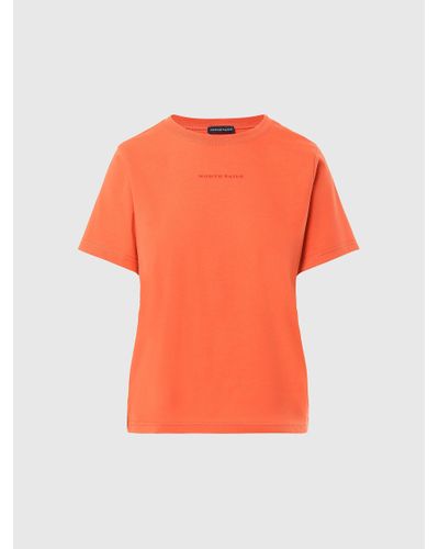 North Sails Camiseta de algodón orgánico - Naranja