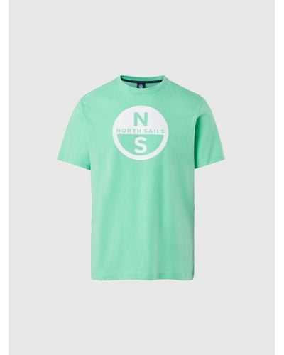 North Sails T-shirt with maxi logo print - Vert