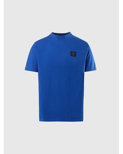 North Sails T-shirt en coton biologique - Bleu