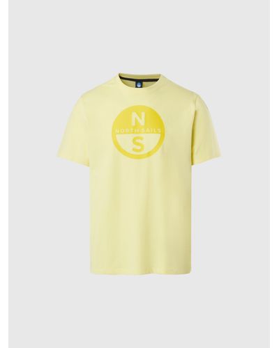 North Sails T-shirt with maxi logo print - Jaune